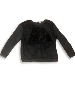 Star Wars Black Fuzzy Crewneck Sweatshirt – Youth XL